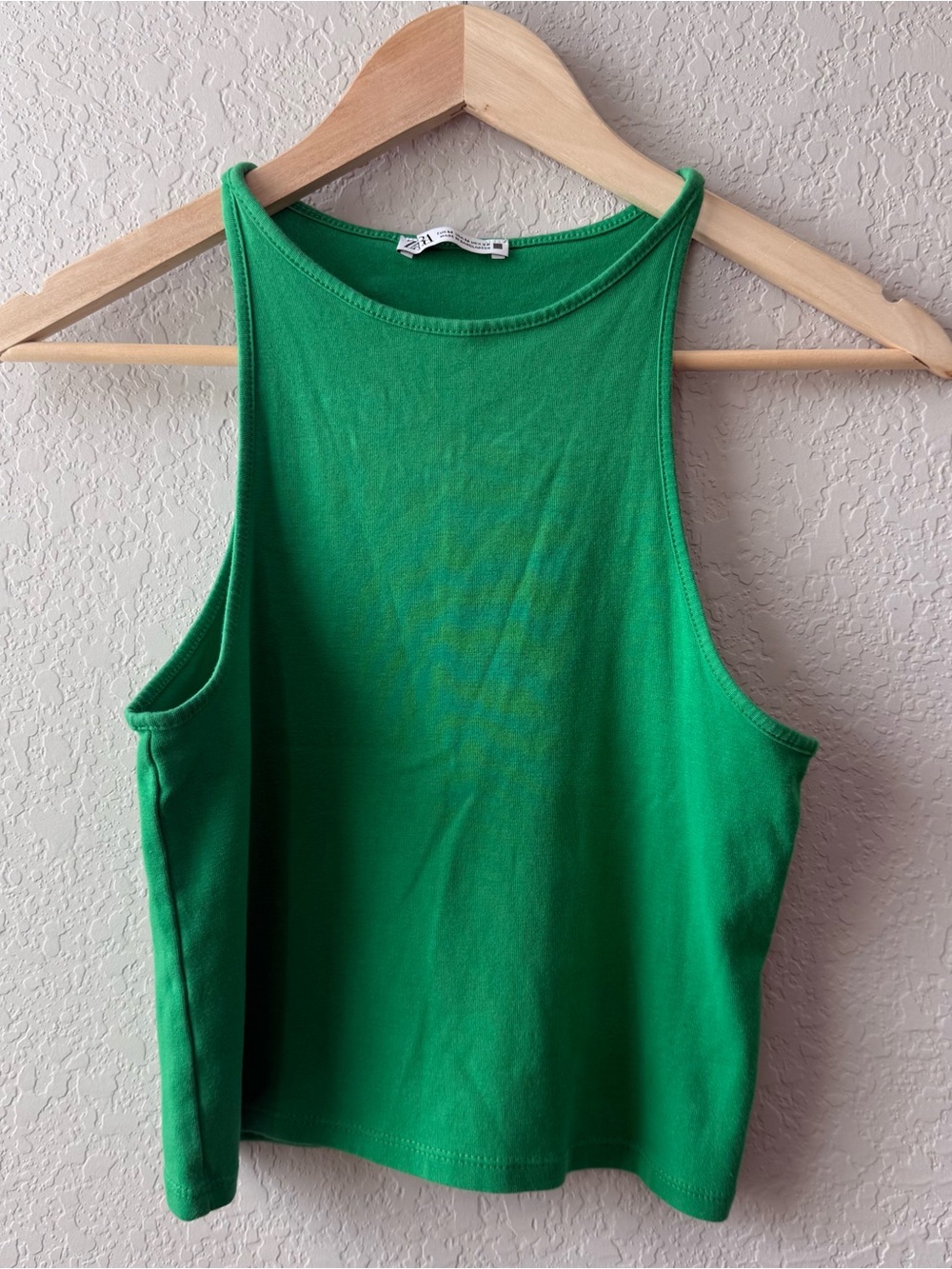 Zara Bright Green‎ Racerback Tank Top